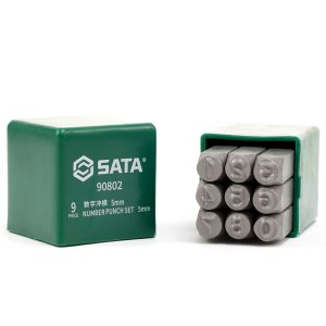 9件套数字冲模4MM ; 90801