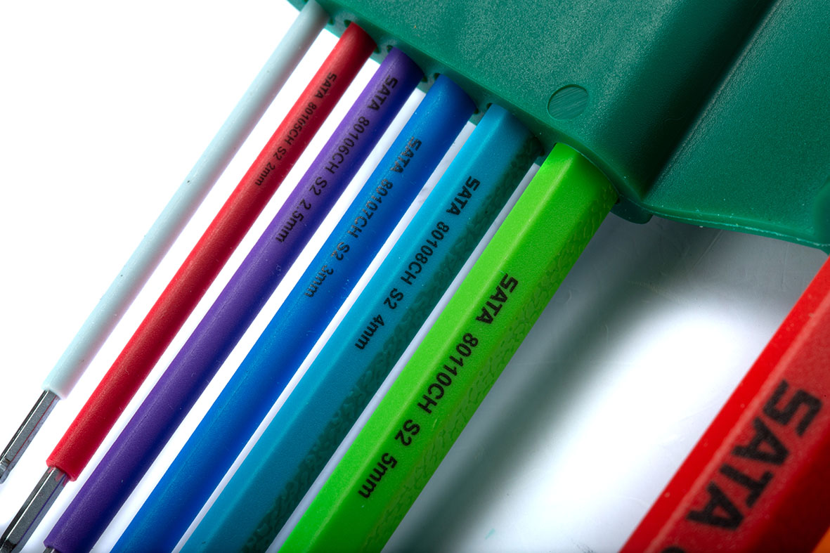 彩虹系列9件特长球头内六角扳手组套 ; 09101CH - 图片 4