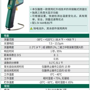 红外测温仪 ; 03031