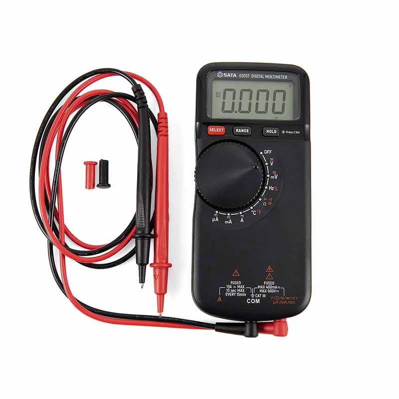带温度测量薄型数字万用表 ; 03057