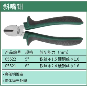 (电商)迷你斜嘴钳5吋 ; 05522