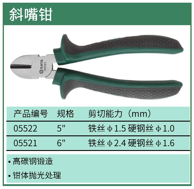 (电商)迷你斜嘴钳5吋 ; 05522