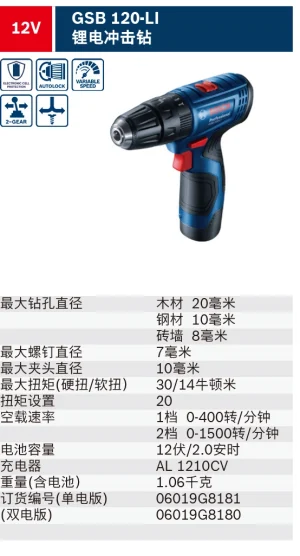 GSB 120(1*2.0AH);06019G8181