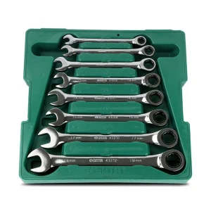 8件全抛光两用快扳组套 ; 08008