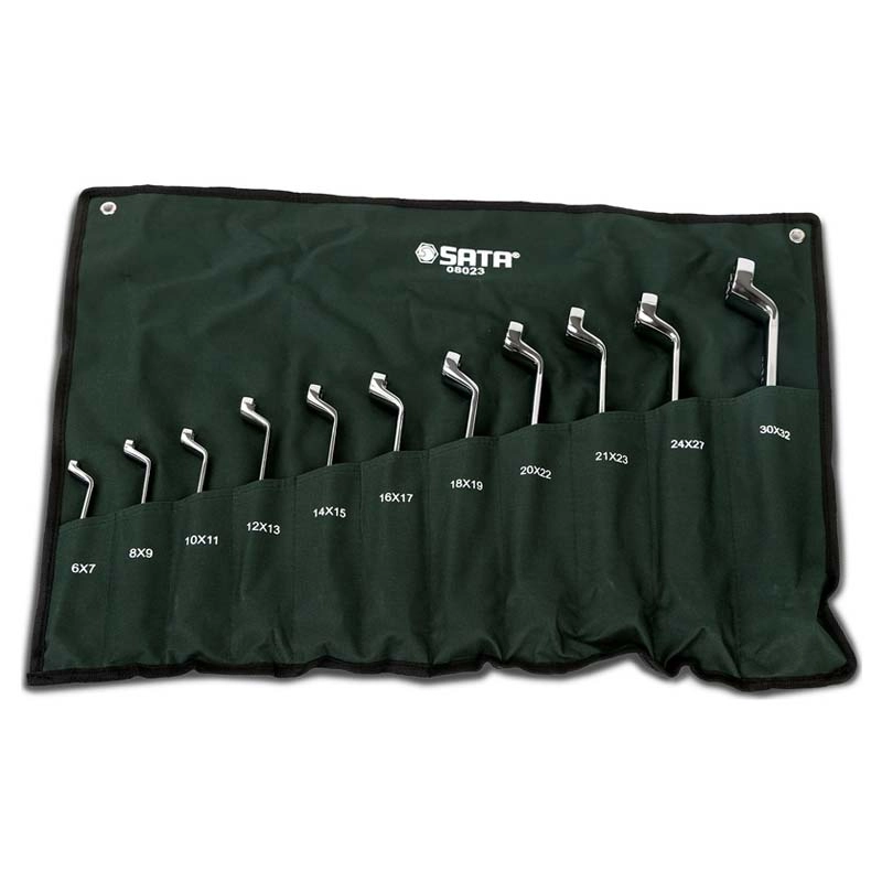 11件全抛光高颈双梅花扳手组套 ; 08023