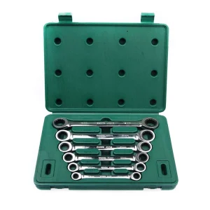 6件全抛光双梅花快扳组套 ; 09025