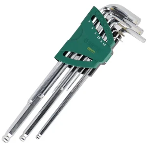 9件特长球头内六角扳手组套 ; 09101