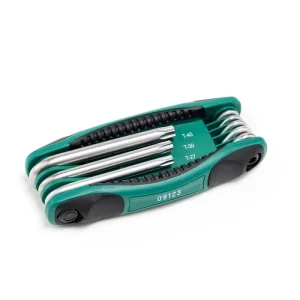 8件折叠式中孔花形扳手组套 ; 09123