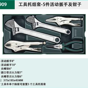 5件活动扳手及钳子组套 ; 09909