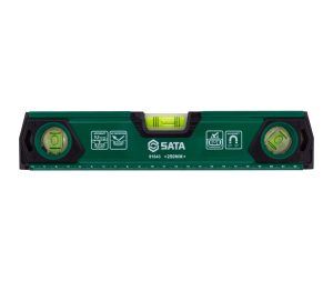 带磁三水平泡水平尺250MM ; 91643