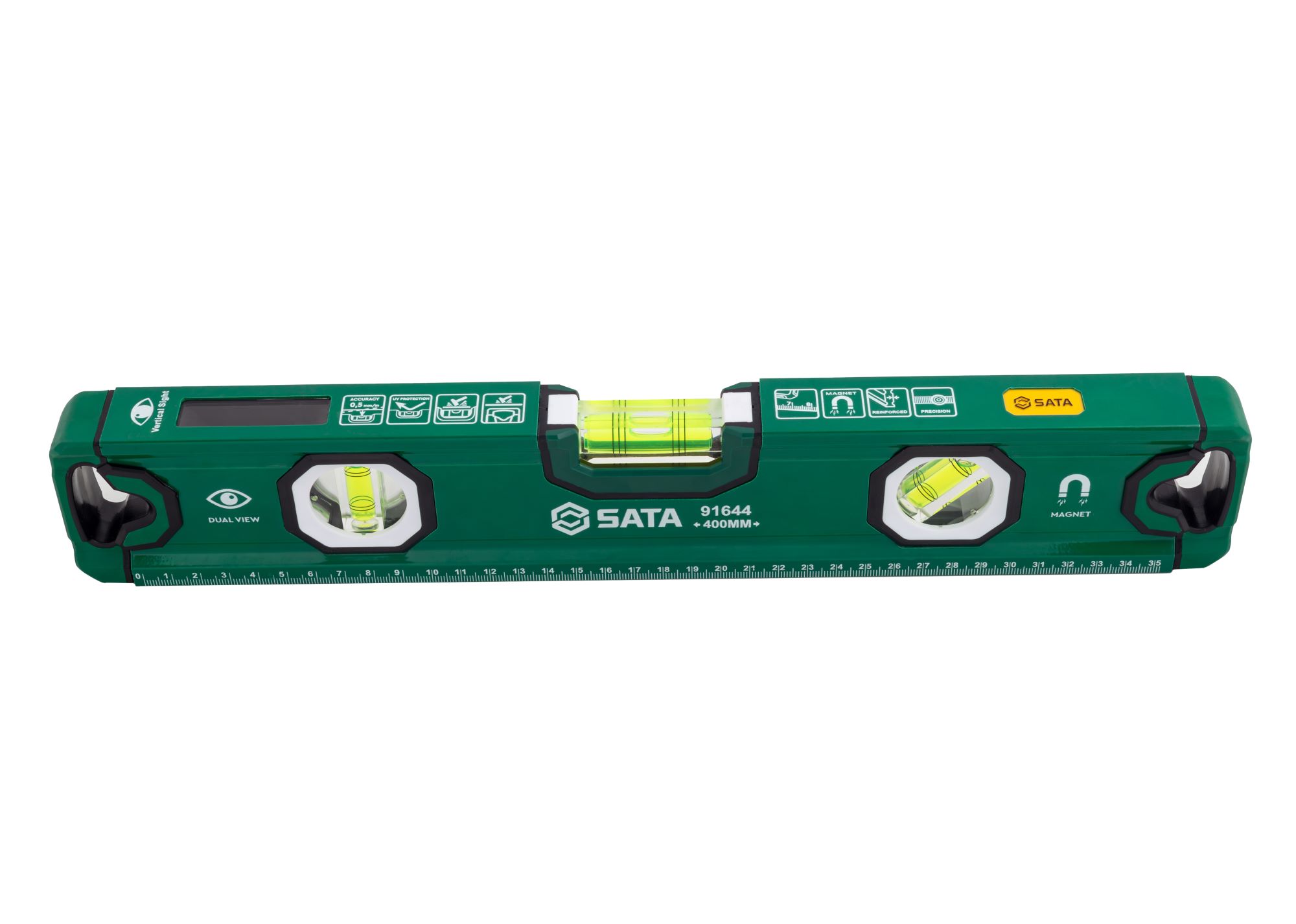 带磁三水平泡水平尺400MM ; 91644 - 图片 3