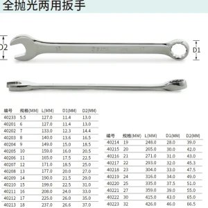 全抛光两用扳手32MM ; 40223