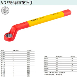 VDE绝缘梅花扳手19MM ; 42419