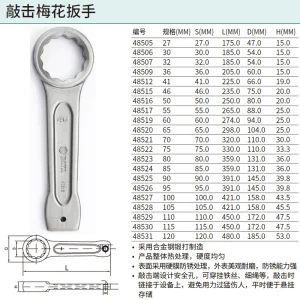 敲击梅花扳手46MM ; 48515
