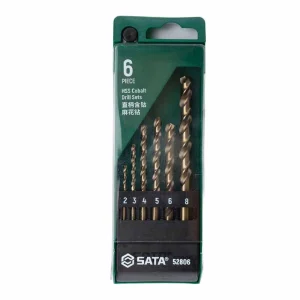 6件直柄含钴麻花钻组套 ; 52806