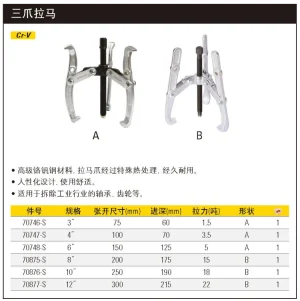3爪拉马3"/75mm;70746-S