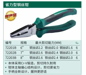 省力型钢丝钳6" ; 72201B