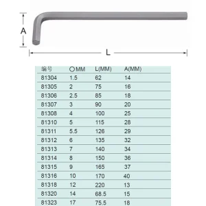 加长内六角扳手17MM ; 81323