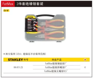 3件套FatMax绝缘钳套装;84-011-23