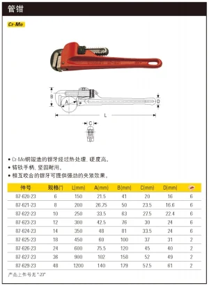 管钳6";87-620-23