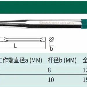 中心冲4x120MM ; 90751