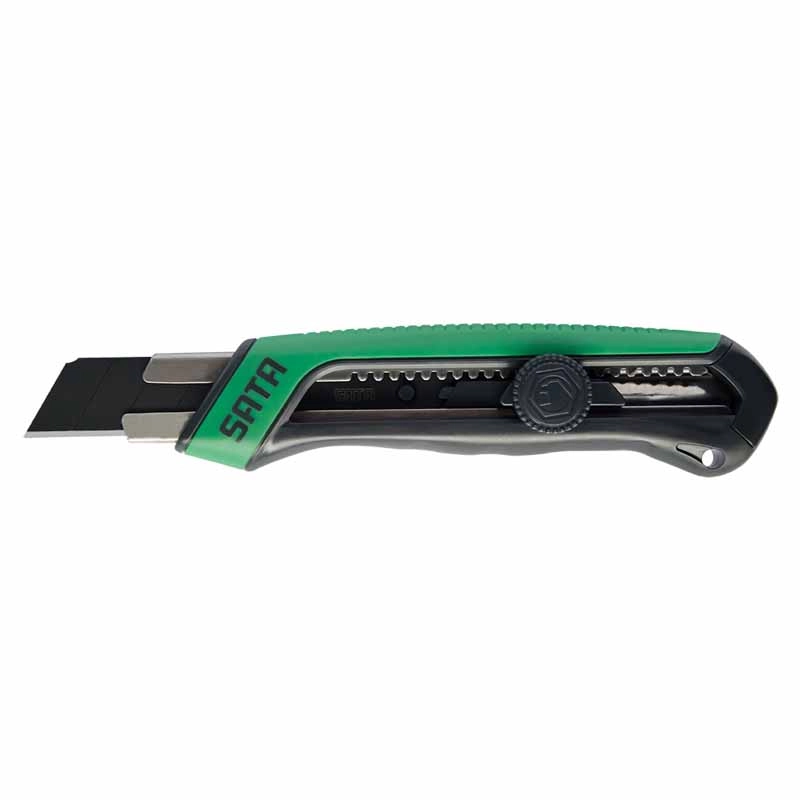 橡塑柄旋钮美工刀7节25x125MM ; 93483