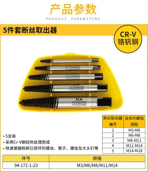 5件套断丝取出器;94-171-1-23