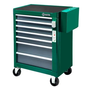 七抽屉密码锁带轮工具车 ; 95107A