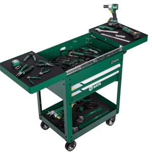 两抽屉滑盖式工具车 ; 95112