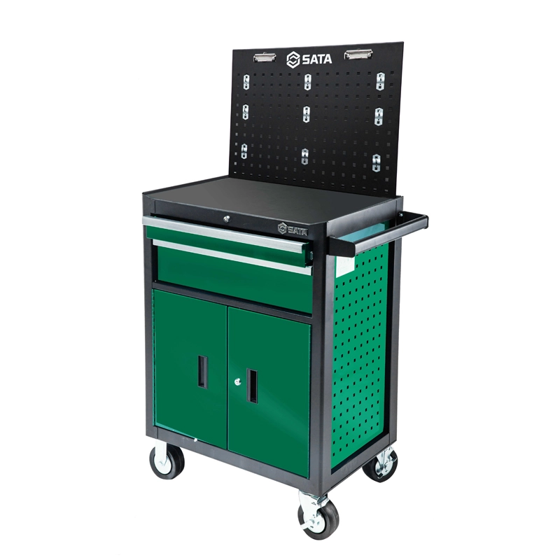 (汽保)汽修2抽屉2门工具车(27寸) ; 95124