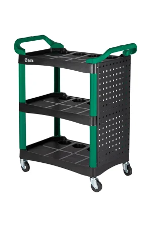 (汽保)塑料工具车+挂板(10个挂钩) ; AE5971