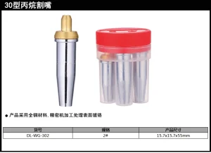 丙烷割嘴30型2#5只(银)(盒);DL-WG-302