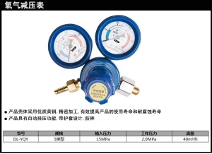 氧气减压器5类型纯铜(蓝)(只);DL-YQY