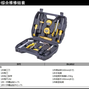 综合维修套装12件套(黑)(套);DL1012