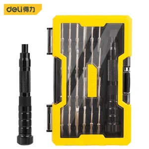 精密螺丝刀25件套金属杆(黄)(套)(售完取消);DL240025L