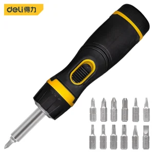 多用棘轮螺丝批13件套铬钒钢(黄)(套)(售完取消);DL260313