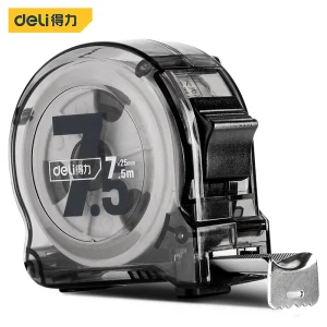钢卷尺7.5mx25mm透明壳(灰)(把);DL277525T