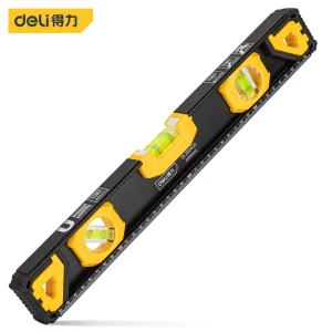 水平尺400mm工字实心铝0.5mm/m(黄)(把);DL292400