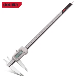 得力工具ip67绝对原点数显卡尺300mm锌合金专业(红)(把);DL311300