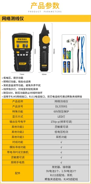 网络寻线仪模拟信号(红)(台);DL335001