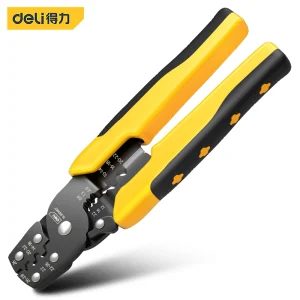 压接剥线钳7.5寸(黑)(把);DL383007