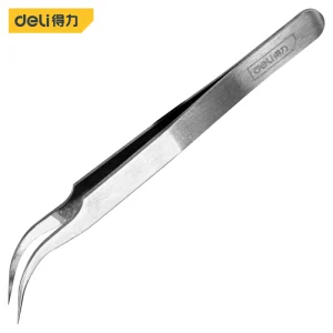 镊子120mm弯头不锈钢(银)(支);DL396203
