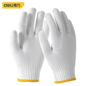涤纶手套均码(白)(12副/包);DL521003
