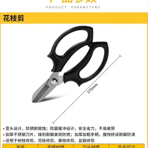 花枝剪7寸不锈钢刀头(绿)(把)【售完取消】;DL580100A