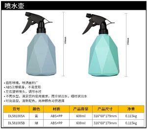 喷水壶600ml(蓝)(个);DL581005A