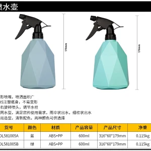喷水壶600ml(蓝)(个);DL581005A
