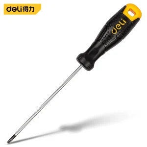 中孔花型螺丝批T10x100mm(黄)(把);DL6210010T