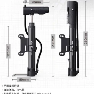 打气筒Φ25x260mm骑行式(黑)(个)(售完取消);DL880007