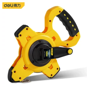 架式钢卷尺50mx12.5mm三倍速塑壳(黄)(把);DL9050G