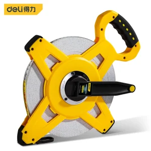 架式皮卷尺100mx14.5mm三倍速塑壳(黄)(把;DL98100B